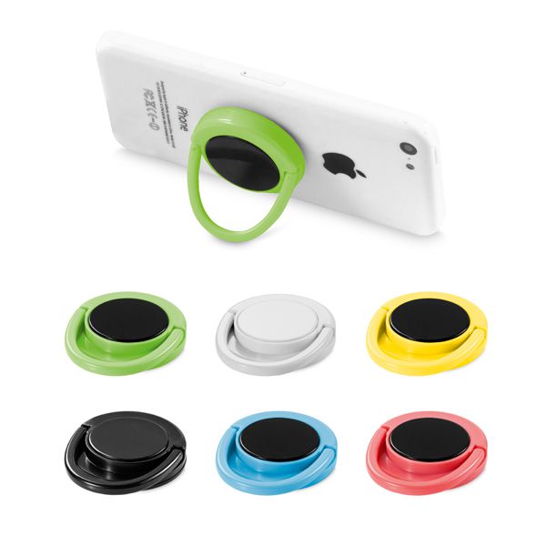 Suporte para celular. ABS. Com adesivo. ø40 x 10 mm Cód.SPCG37401