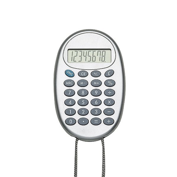 Calculadora plástica oval. Cód.SK2964