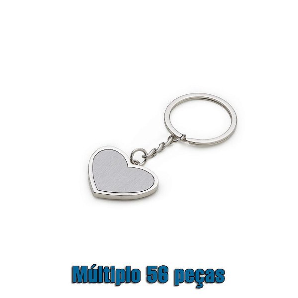 Chaveiro Metal Coração. Cód. SK 13539