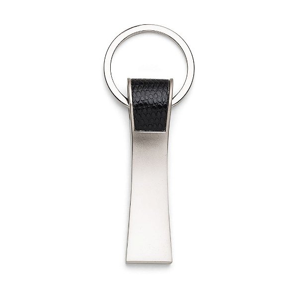 Chaveiro Metal com Couro. Cód. SK 12025