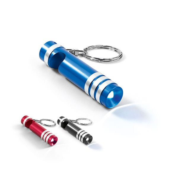 Chaveiro. Metal. Com LED e abridor de garrafas. Cód.SPCG93154