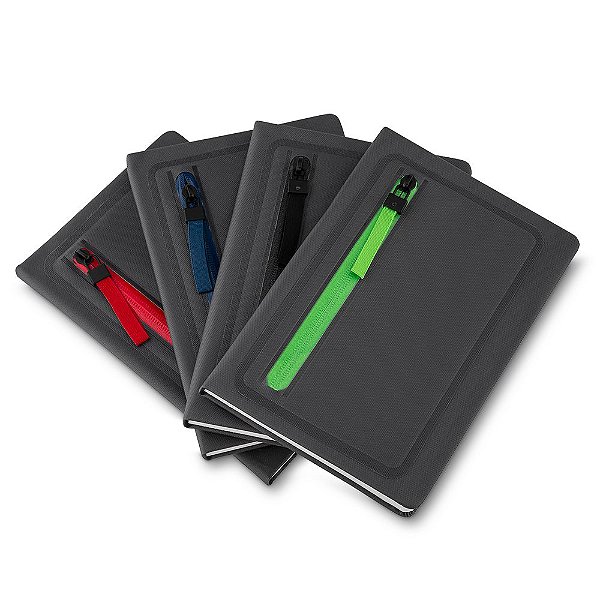 Caderno de anotações com porta objetos na capa, código: SKCAD110