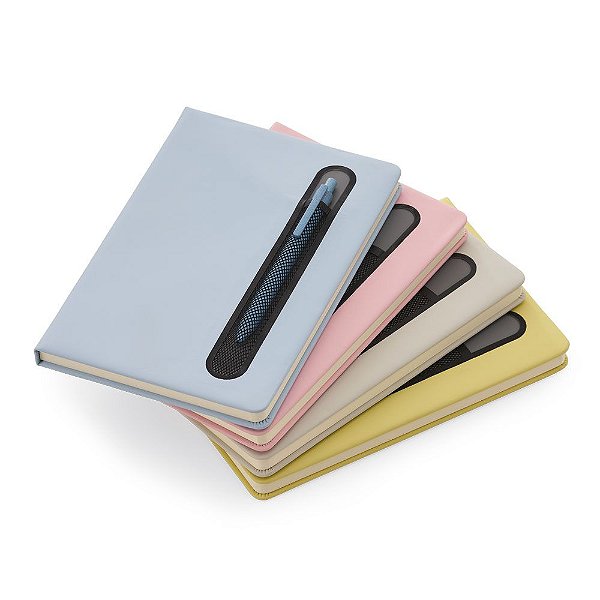 Caderno de anotações com suporte para caneta, código: SKCAD290