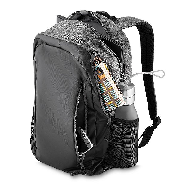 Mochila p/ notebook tecido nylon, código: SKMC215-AZ