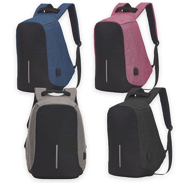 Mochila Poliéster Anti-Furto USB código: SK14290