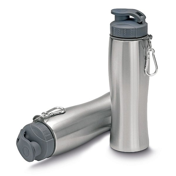 Garrafa de aço inox 750 ml com mosquetão SKGA0132