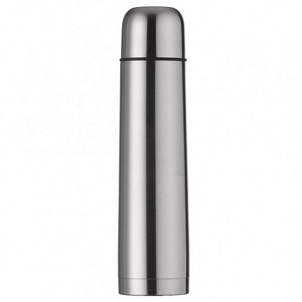 Garrafa térmica 1L em inox,  Acompanha capa protetora de couro sintético. SK04078
