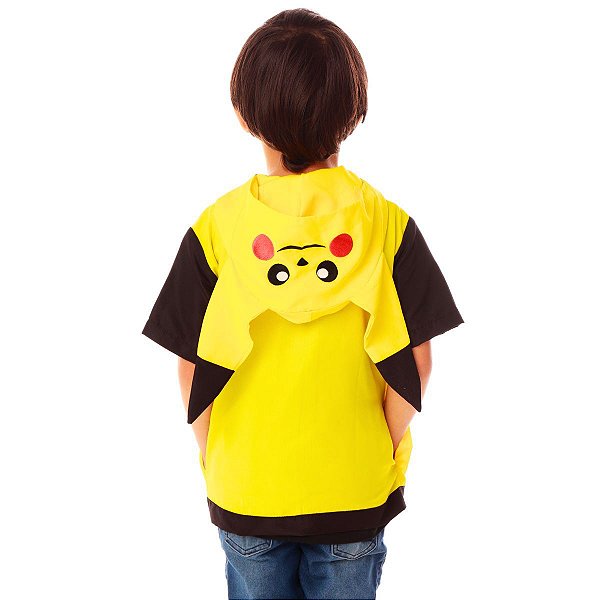 Fantasia Infantil Pikachu Colete Pokémon