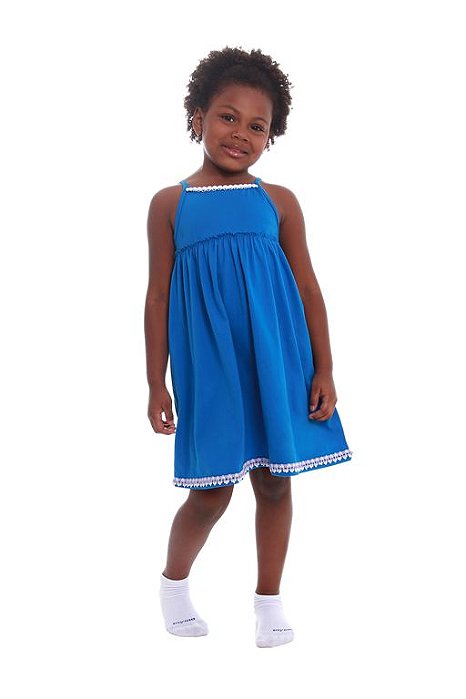 Camisola Infantil Azul Rosa - ALGODÃO