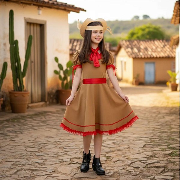 Roupa Cangaceira Maria Bonita - ALGODÃO - SEM ACESSÓRIOS