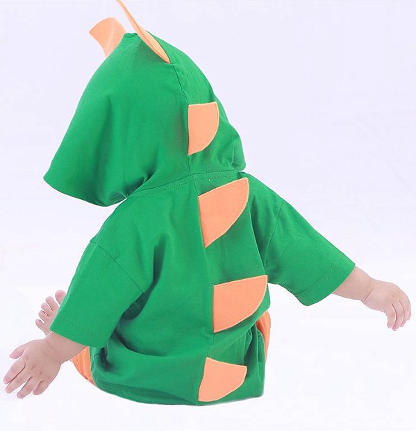 Fantasia Dinossauro Sensorial - camiseta e shorts - ALGODÃO