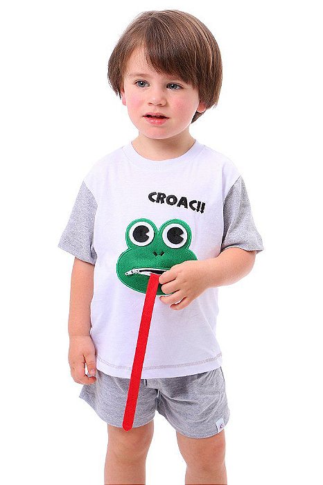 Fantasia Sapo Sensorial - camiseta e shorts - ALGODÃO