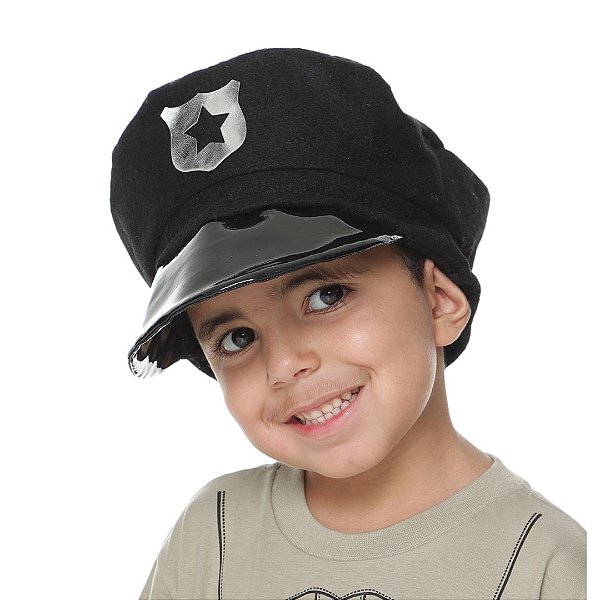 Chapéu Quepe Boina Infantil de Policial QUIMERA KIDS
