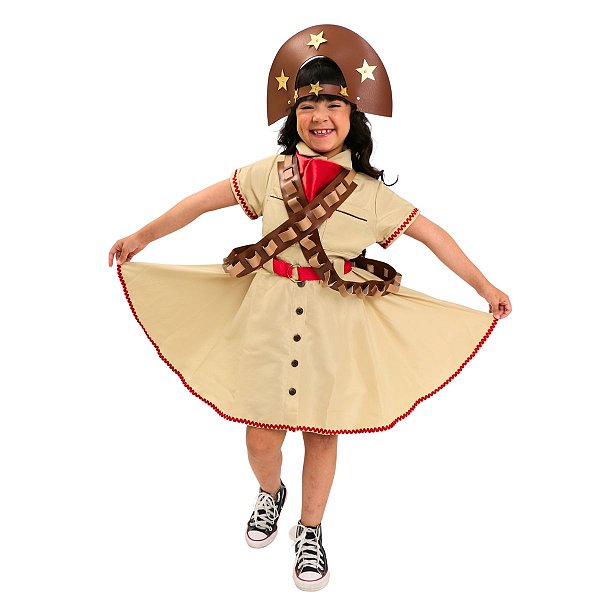 Roupa Maria Bonita Infantil COMPLETA - LUXO - CANGAÇO