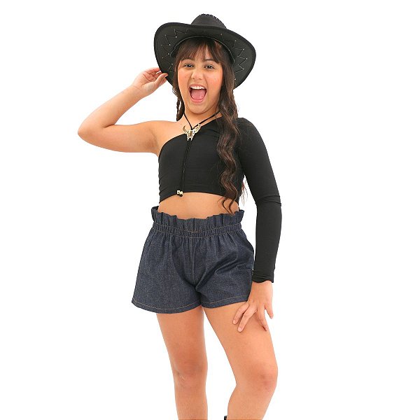 Conjunto COWGIRL boiadeira BLUSA +SHORT +GRAVATINHA +CHAPÉU