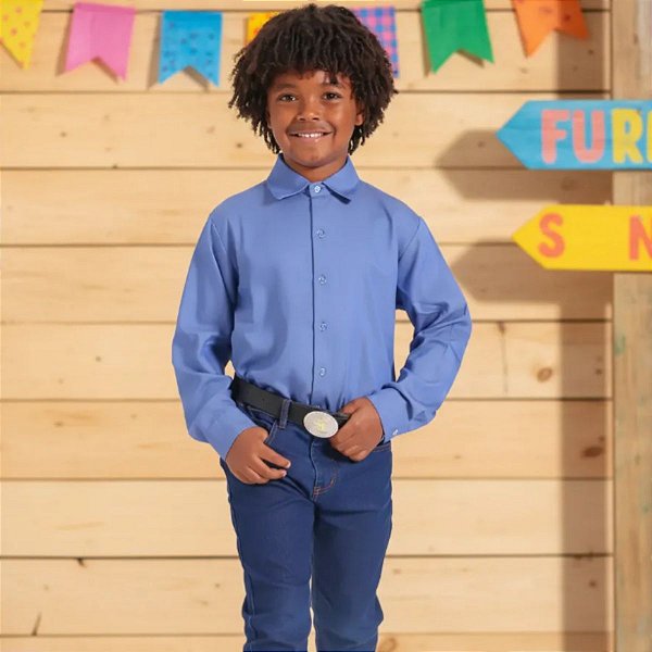 Camisa Festa Junina JEANS Quadrilha - COUNTRY