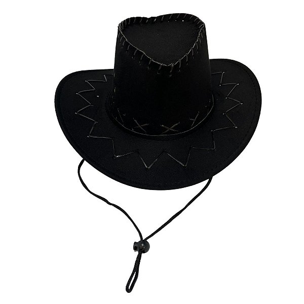 Chapéu Cowboy ADULTO PRETO - COUNTRY