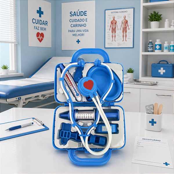 Maleta pequeno DOUTOR - AZUL