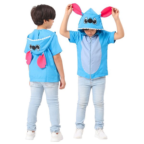 Fantasia Infantil Colete Stitch