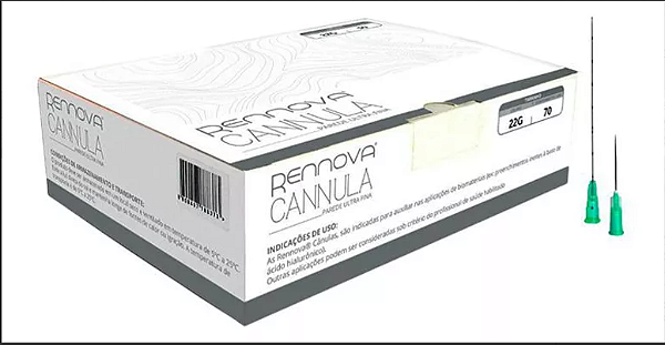 Cânula 22G x 70mm - Agulha 21G