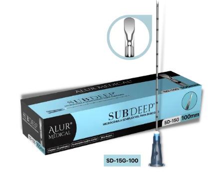 SubDeep 15G-100mm Microcânula para Subcisão - Caixa com 10 unidades