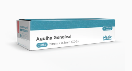 Agulha Gengival 30G (Curta) - 21x0,3mm