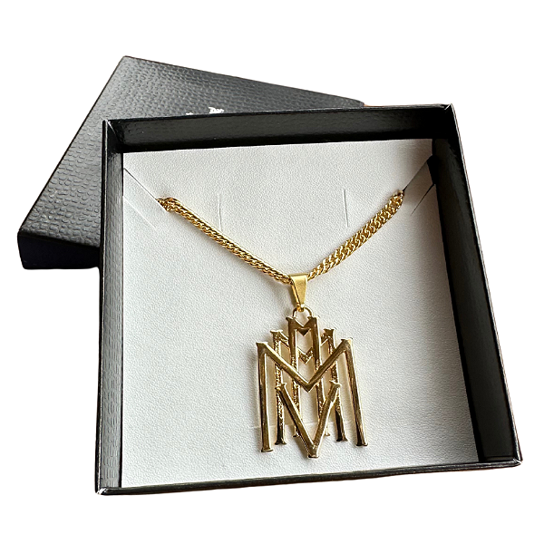 CORRENTE E PINGENTE MMMV DOURADO