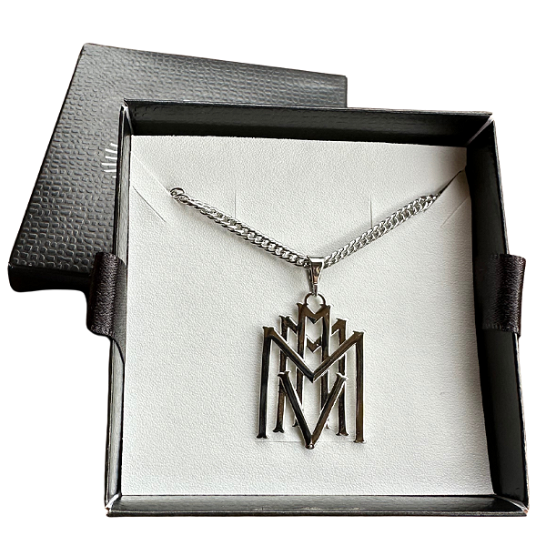 CORRENTE E PINGENTE MMMV PRATEADO