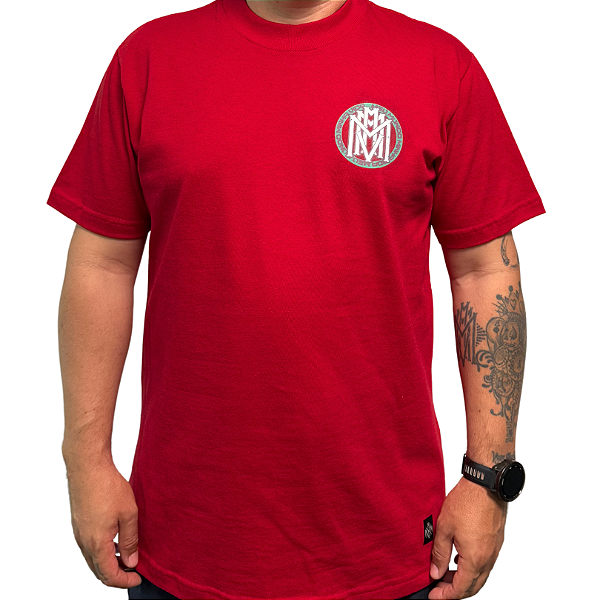 CAMISETA OVERSIZED LOGO MMMV VERMELHO