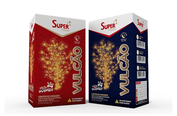 Vulcão com Crackling - cx com 2 unidades