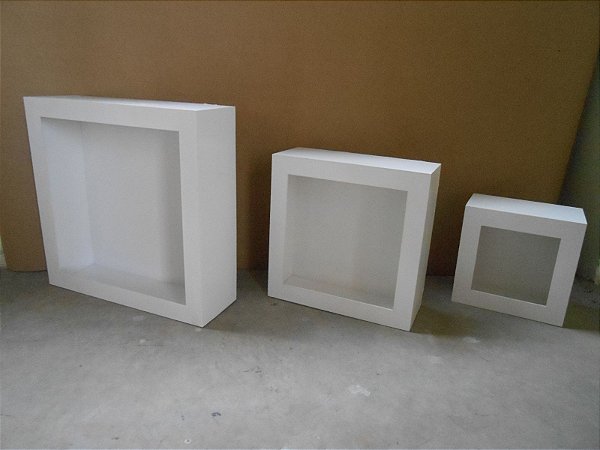 Conjunto 3 Nichos Branco