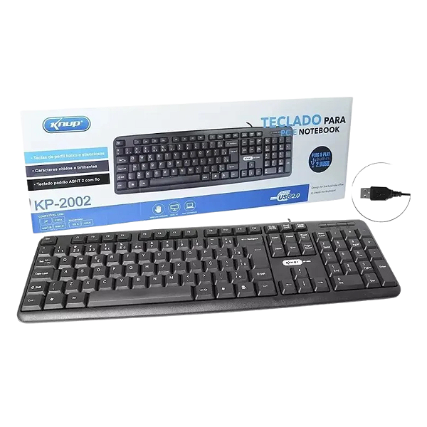 Teclado c/fio Knup