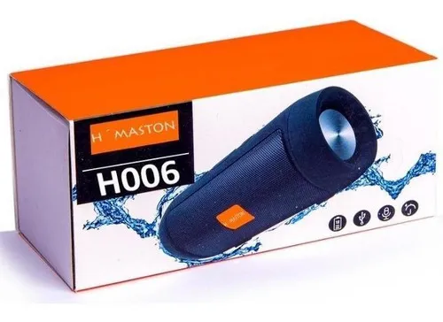 Caixa De Som Bluetooth Sem Fio Hmaston H006 Com Usb Cor Preto