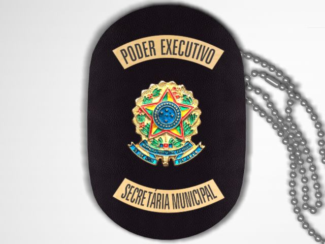Distintivo Funcional Personalizado do Poder Executivo para Secretária Municipal