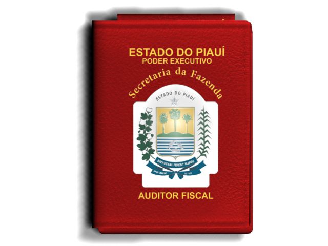 Carteira Premium Funcional Personalizada com Brasão do Piauí - Secretaría da Fazenda - Auditor Fiscal