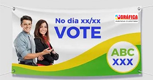 Faixa de lona para Campanha Eleitoral