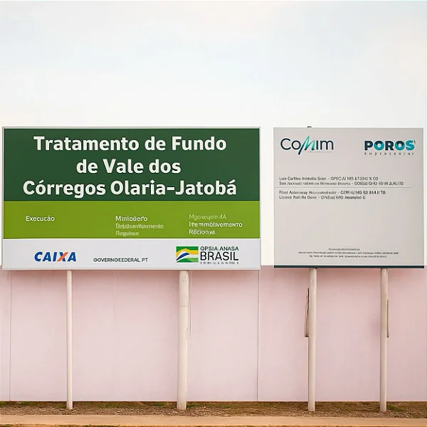 Placa em Aço Galvanizado