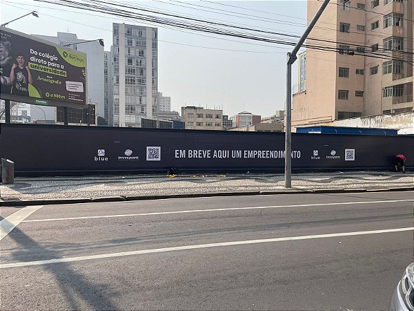 Lona para tapume empreendimento