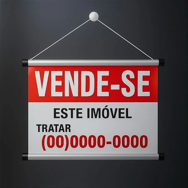 Banner em Lona para Imobiliária 60x40cm - 10 unidades