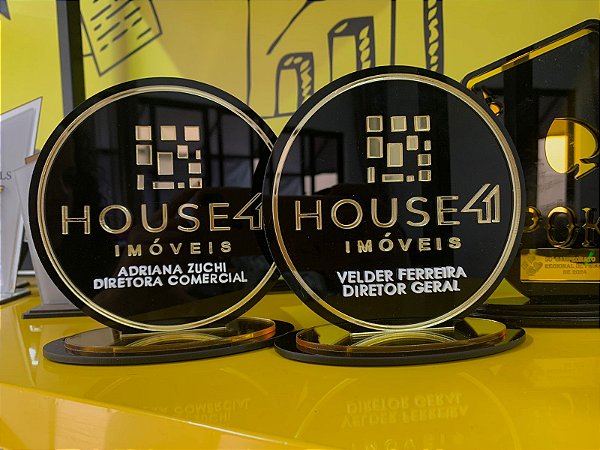 Troféu em Acrílico Personalizado para Imobiliária