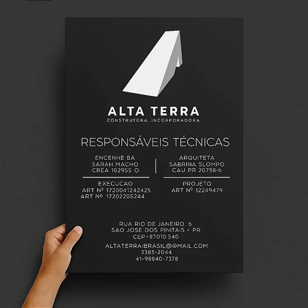 Placa em Aço Galvanizado