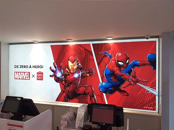 Tela Tensionada Personalizada com Led