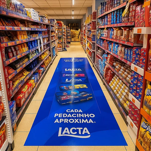 Adesivo Laminado para Piso de Mercado