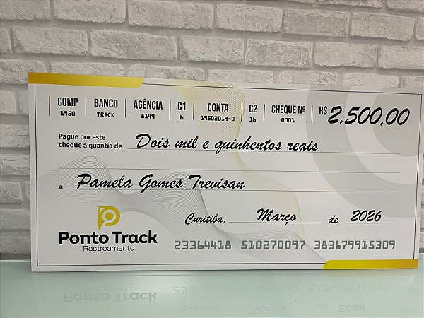 Cheque Gigante Personalizado