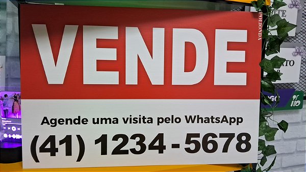 Placa de Polionda com impressão UV