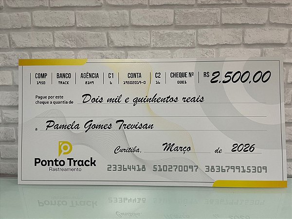 Cheque Gigante Personalizado