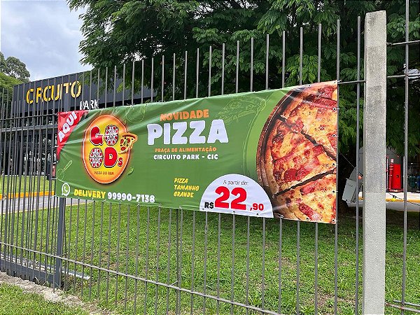 FAIXA DE LONA COM ILHÓS