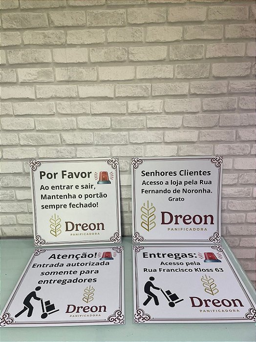 Placa de PS com Impressão UV