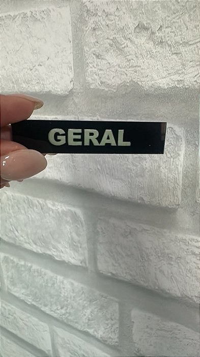 Placa de Identificação Personalizada