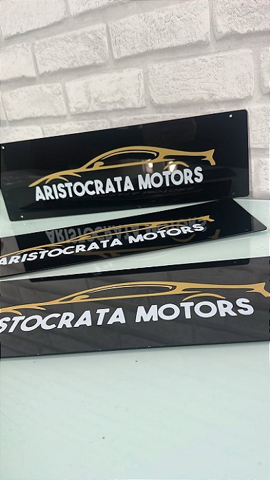 Cobre Placa para Carro em Acrilico